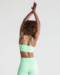 Power Seamless Sports Bra | Green Ash