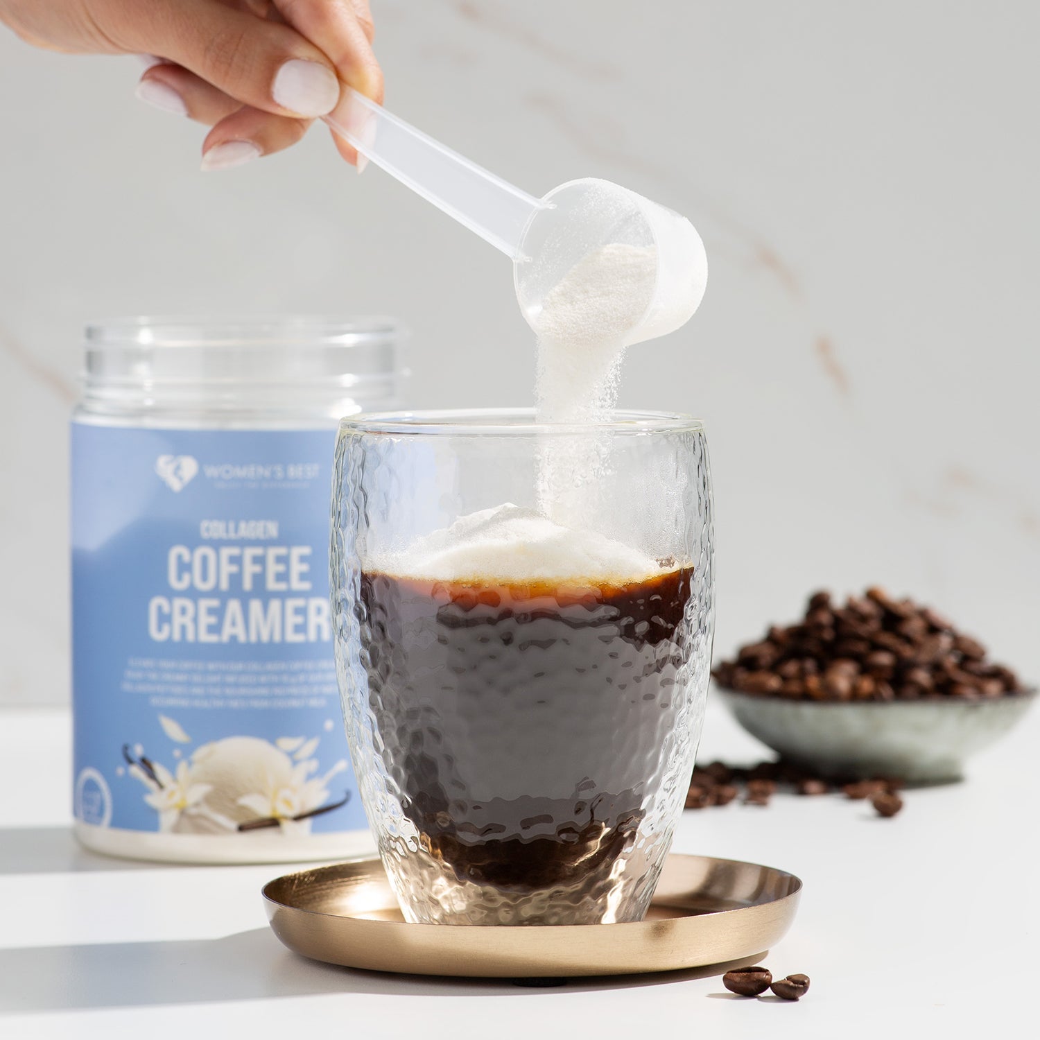 Colcafe Creamer Collagen Coffee Creamer Vanilla - 300g, 12 Servings | Women's Best US