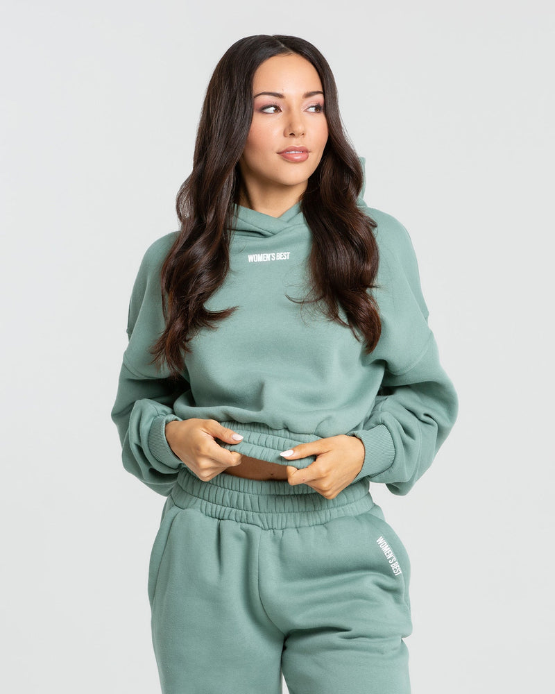 Embroidered Signature Women's Cropped Hoodie – Make It Good Apparel