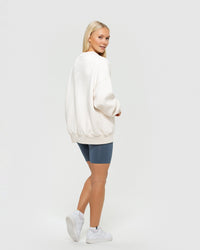 Comfort Oversized Crew Neck | Off White