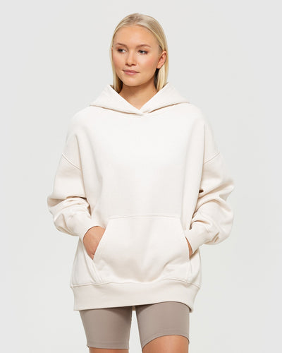 Womens oversized hot sale white hoodie