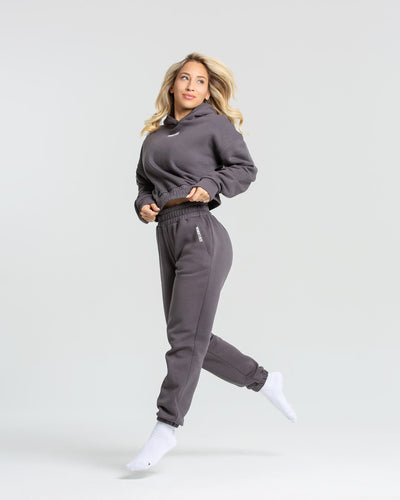 High-Waist Joggers Pants Women - CHARCOAL | Women's Best US