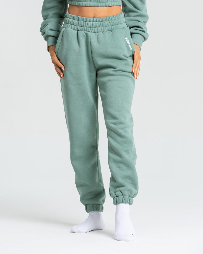Ultra Soft Ladies Getaway Tapered Joggers 100% Cotton Frosted Mint