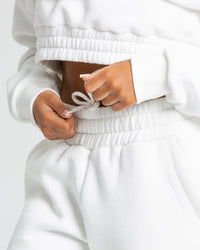 Comfort Oversized Joggers | Pure White