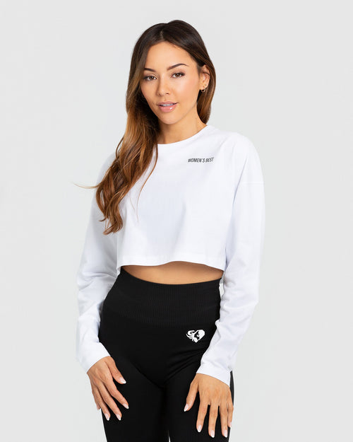 Cropped Long Sleeve Thermal Ivory