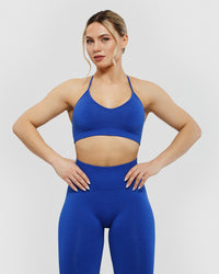 Define Seamless Halter Neck Bra | Galactic Blue