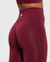 Define Scrunch Seamless Leggings | Dark Cherry