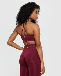 Define Seamless Racer Back Bra | Dark Cherry