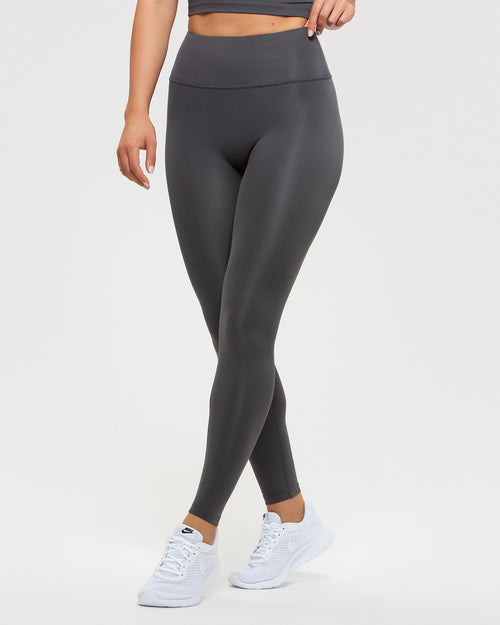 Women's High-Waisted Leggings - Taupe - Squat Proof | Women's Best US