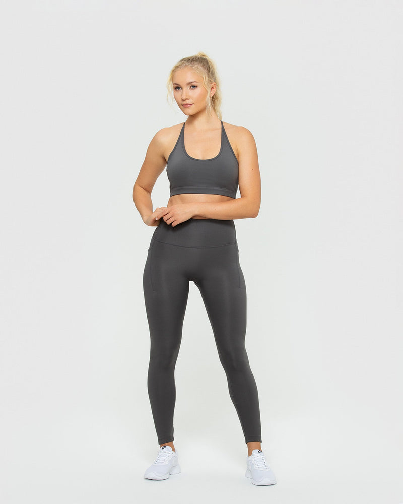 Leggings with Side Pockets Graphite Women's Best US