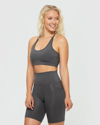 Essential Scoop-Neck Bralette | Graphite