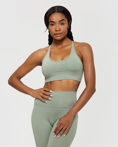 Essential Scoop-Neck Bralette | Olive