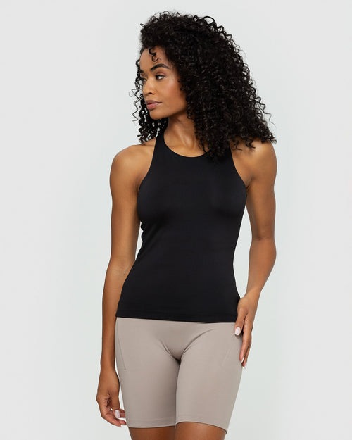 Essential Second Skin 2-Layer Tank | Black