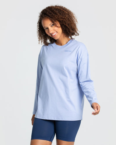 Comfort Oversized Long Sleeve T-Shirt | Powder Blue