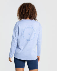 Comfort Oversized Long Sleeve T-Shirt | Powder Blue