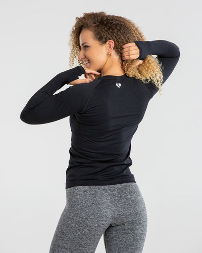 Athlete Seamless Workout Long Sleeve Top - Magenta CameliaPinkMarl, Women's  Base Layers & Long Sleeve Tops