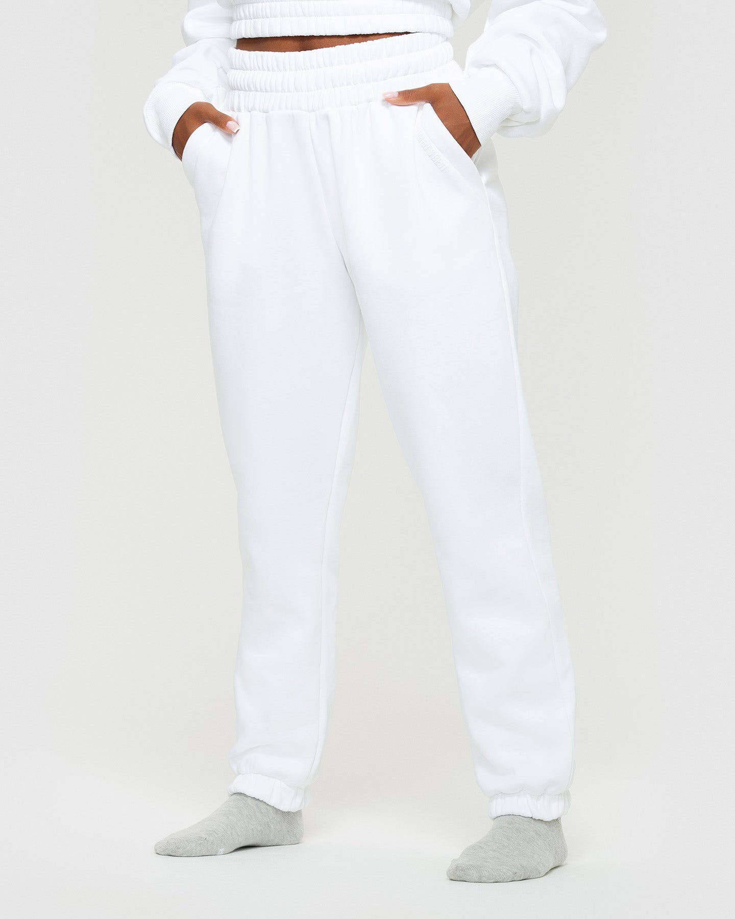 Comfort Oversized Joggers | White