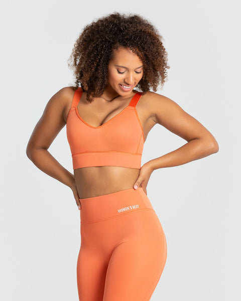 Sports bra High support - Neon orange marl - Ladies