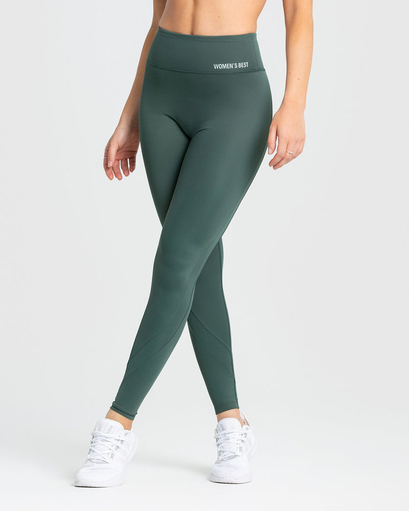 Squat-Proof Leggings High Waist - Jungle Green | Women's Best US