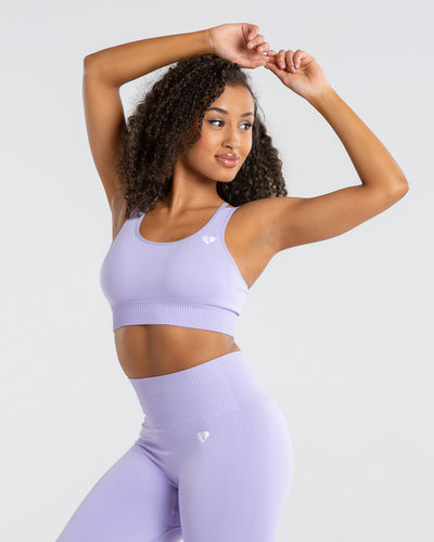 Classics Ribbed Bra in infused lilac