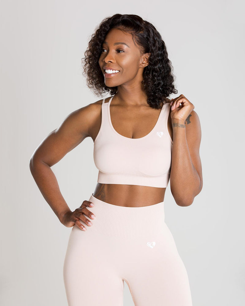 Comfortable nude seamless sports bra For High-Performance 