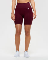 Afterglow Seamless Cycling Shorts, Lilac Mist