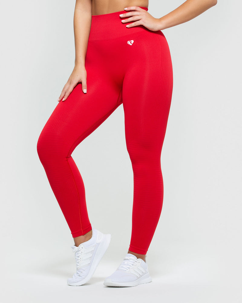 Gold Blooded (Women's Red Leggings) – Adapt.