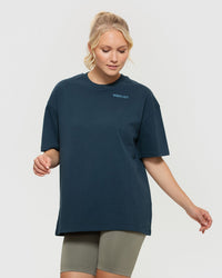 Comfort Oversized Short Sleeve T-Shirt | Sapphire Blue