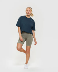 Comfort Oversized Short Sleeve T-Shirt | Sapphire Blue