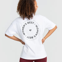 Comfort Oversized Short Sleeve T-Shirt | White